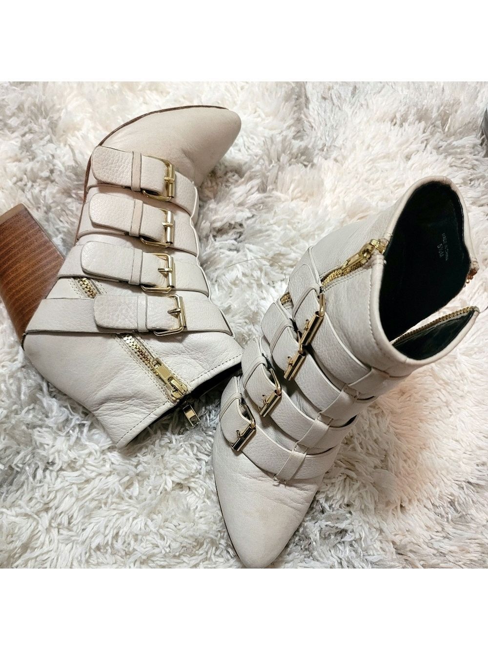 Rebecca Minkoff Women's Audrey Leather Ankle Booties Size 5.5